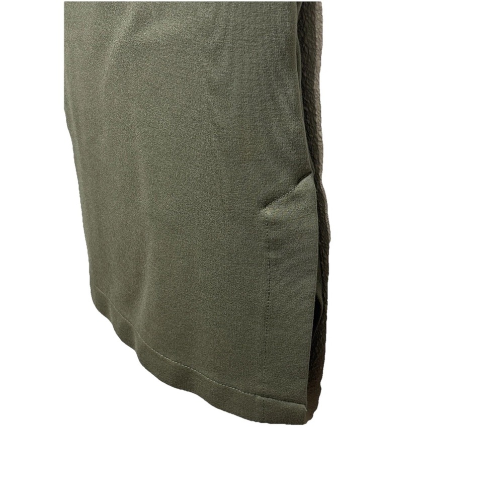 Abercrombie & Fitch Green Trousers Pants Pleated Split Hem Flare-Bottom Size L - Picture 7 of 12